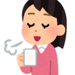 コーヒーで一服のイラスト