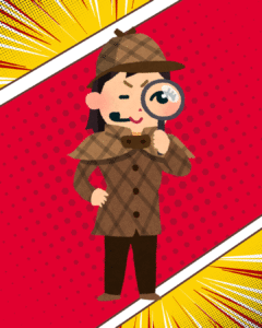 女探偵のイメージイラスト