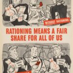 戦争時の配給のポスター