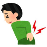 腰が痛い男性のイラスト