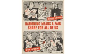 戦争時の配給のポスター